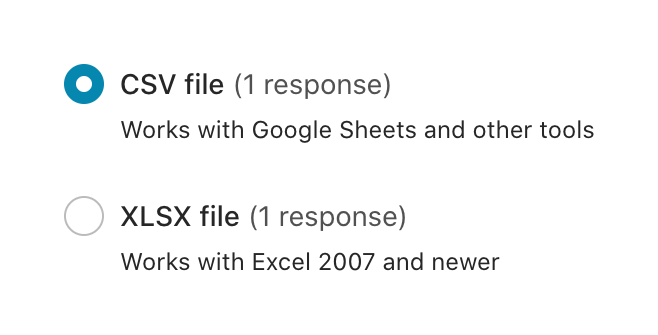 Typeform Checkbox & radioUI component example