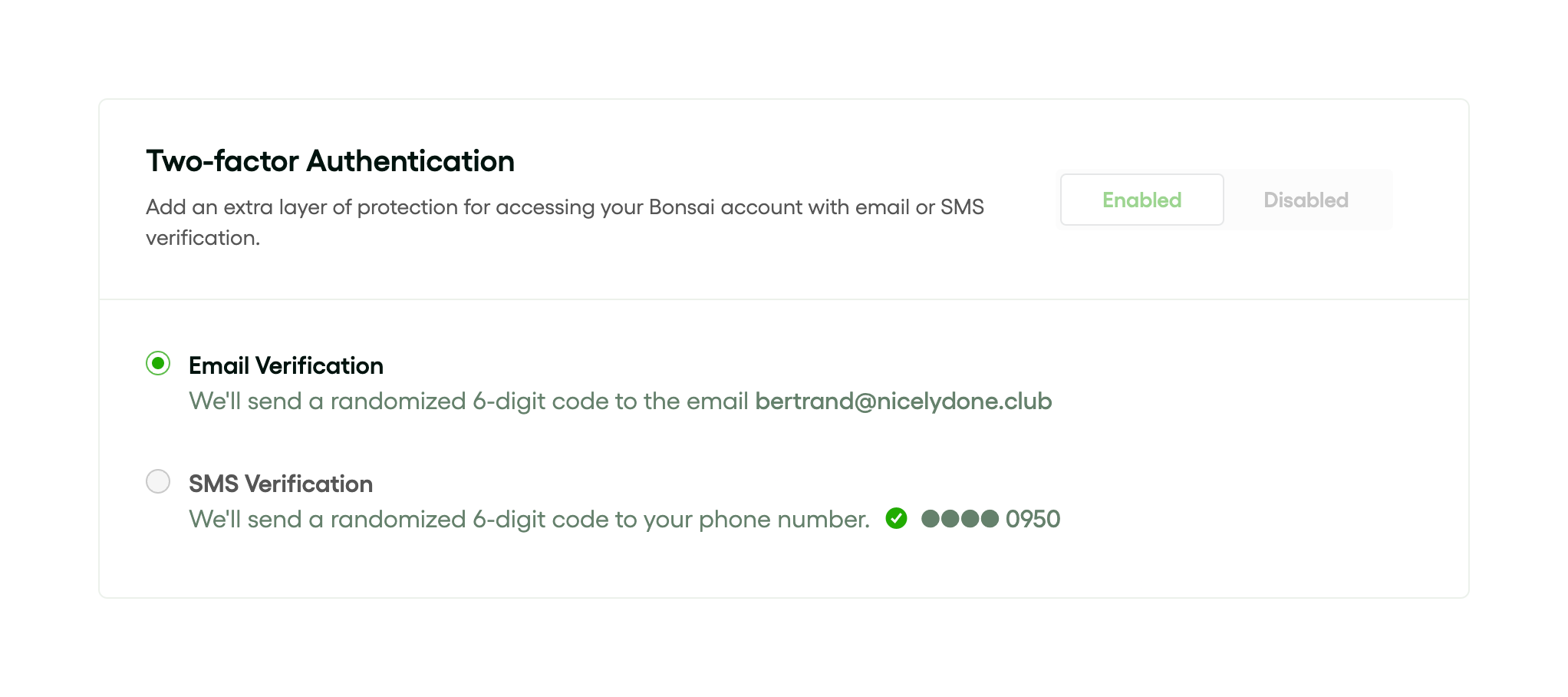 Bonsai Checkbox & radioUI component example