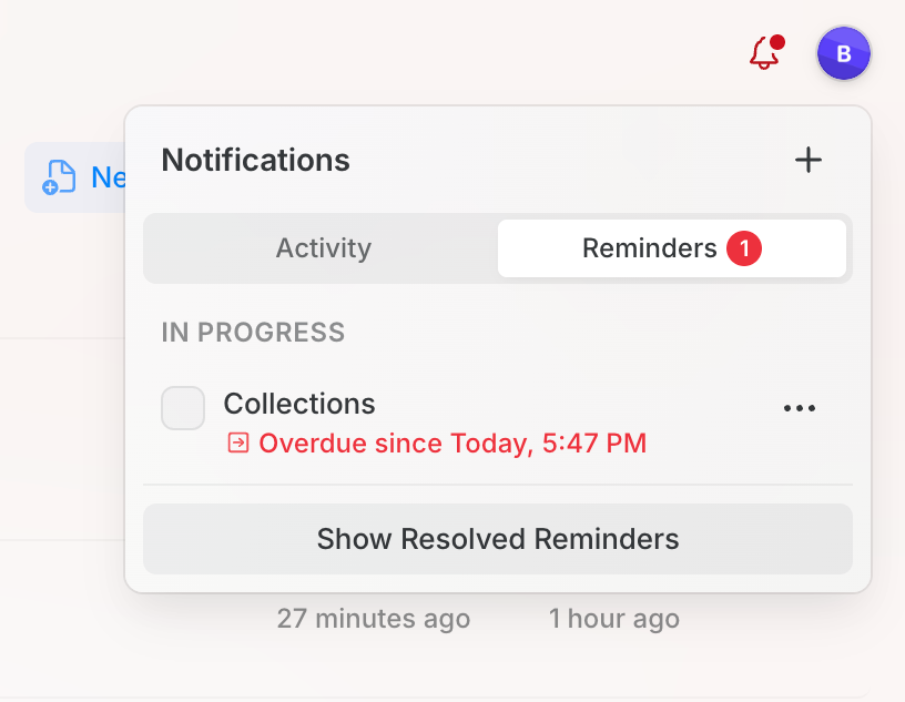 Craft Dropdown menuUI component example