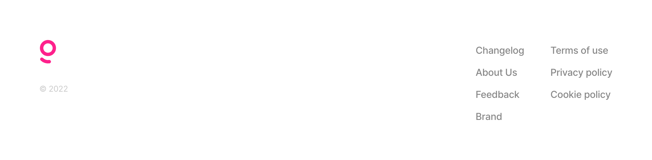 Getlog FooterUI component example