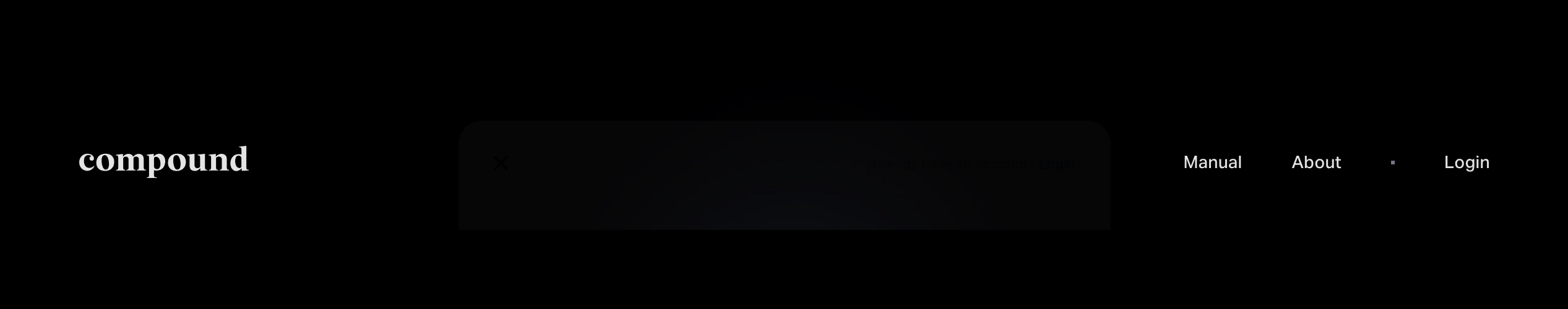 Compound HeaderUI component example