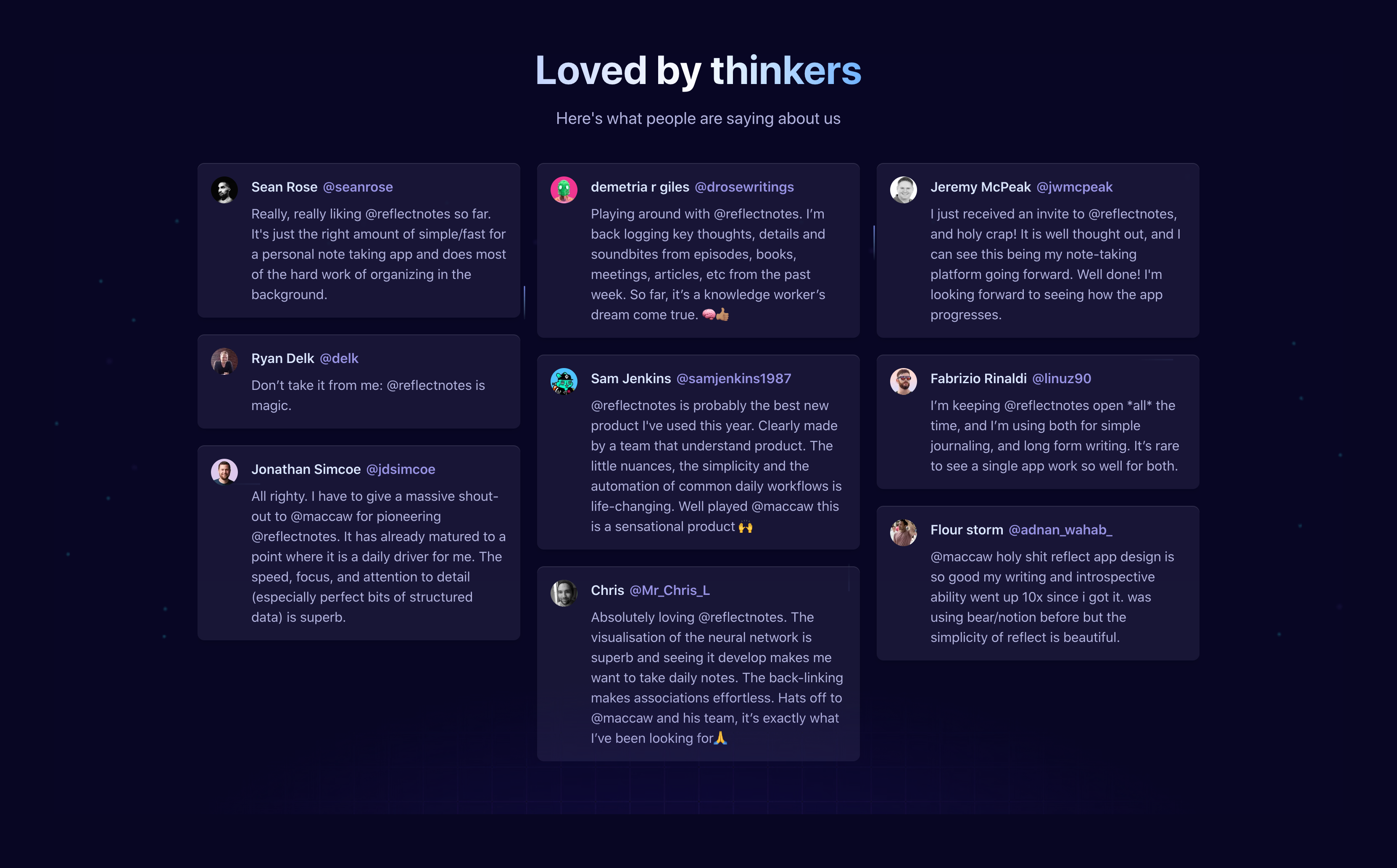 Reflect Social proofUI component example