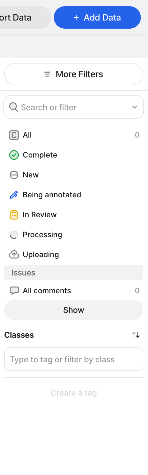 V7 Vertical navigationUI component example
