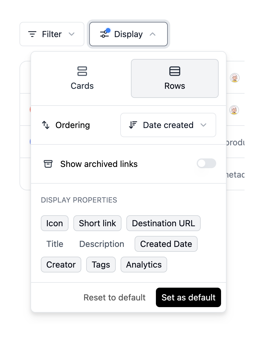 Dub Sorting & filteringUI component example