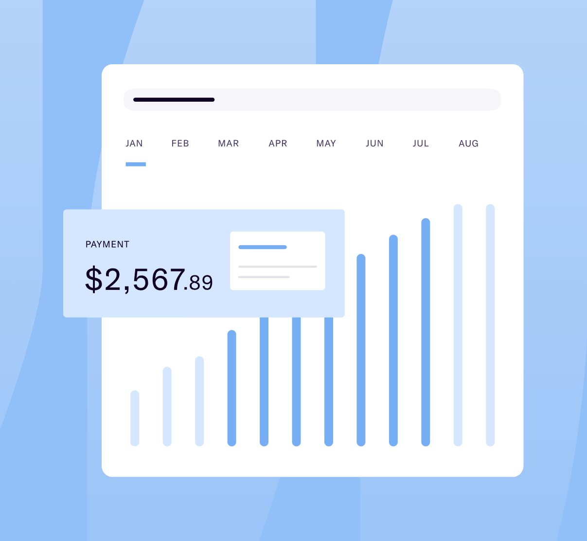 Duffel IllustrationUI component example