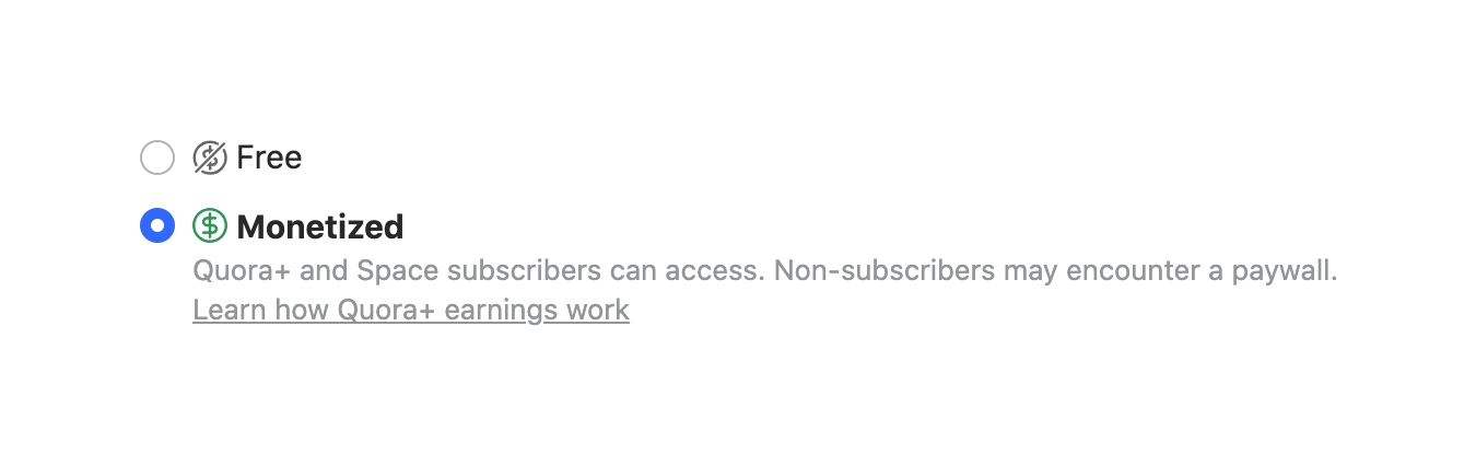 Quora Checkbox & radioUI component example