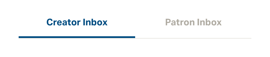 Patreon TabsUI component example