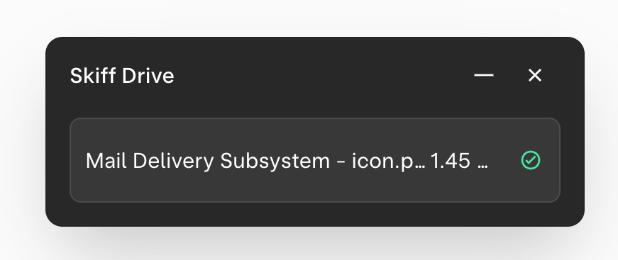 Skiff Notification ToastUI component example