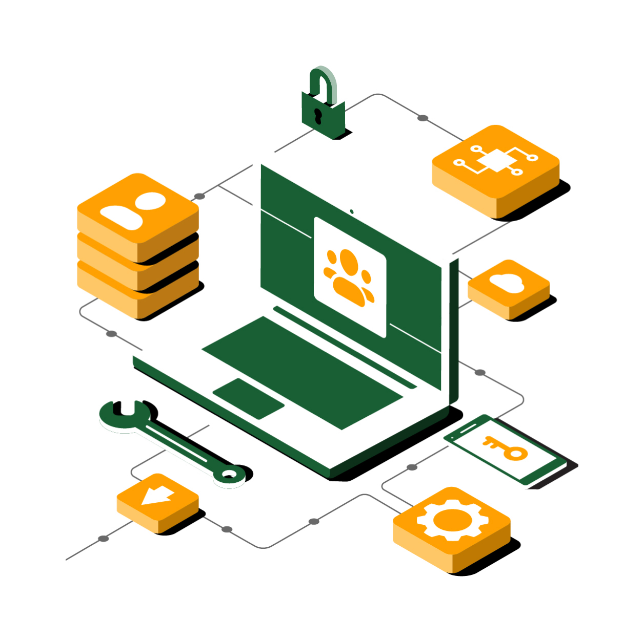 Slack IllustrationUI component example