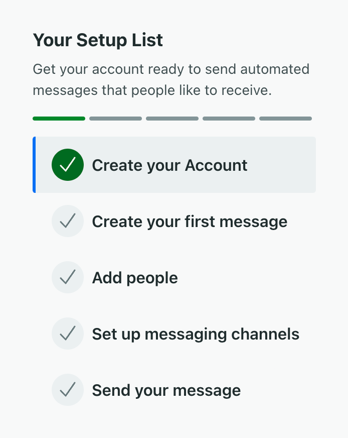 Customer.io StepperUI component example