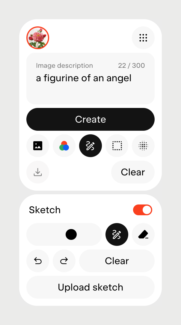 Exactly Artificial intelligenceUI component example