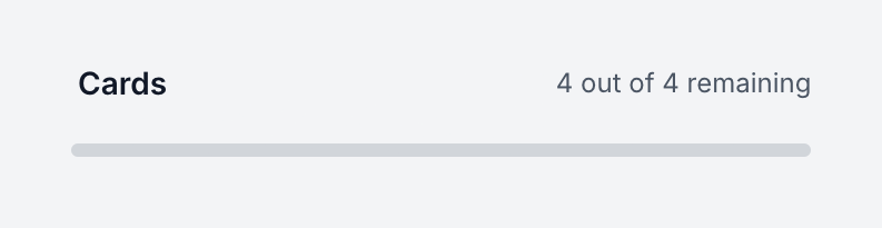 Ballpark Progress indicatorUI component example