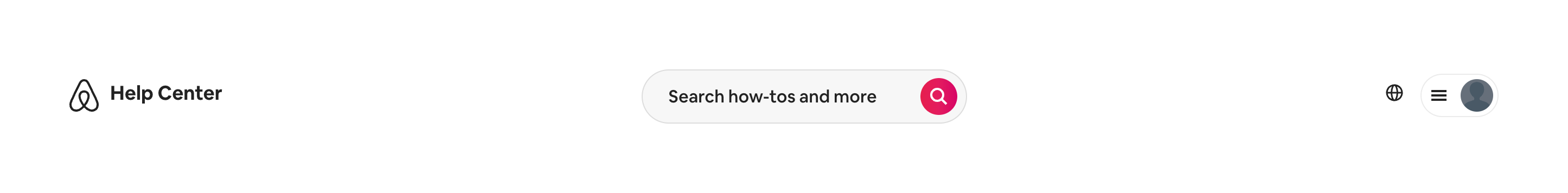 Airbnb Horizontal navigationUI component example