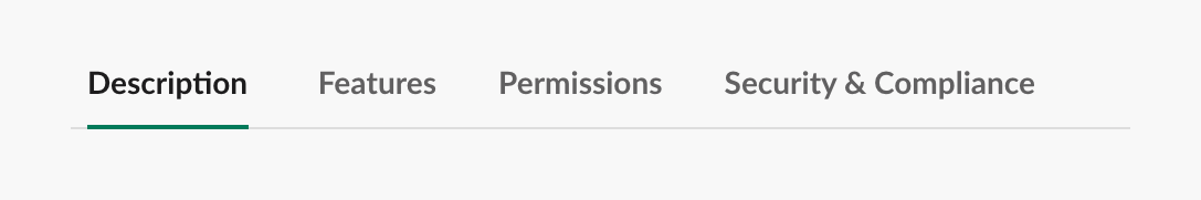 Slack TabsUI component example