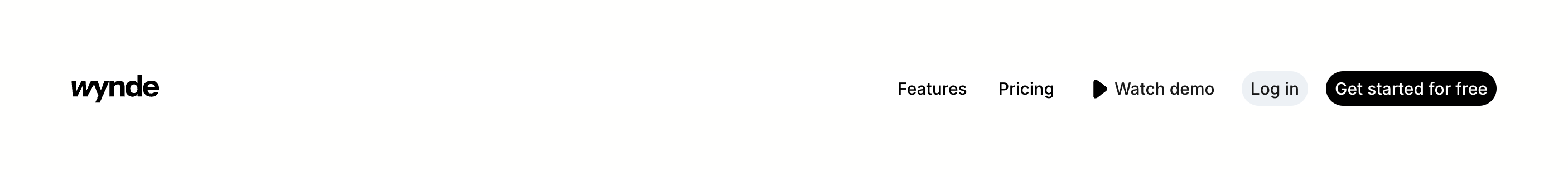 Wynde HeaderUI component example