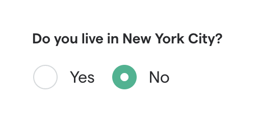 Secfi Checkbox & radioUI component example