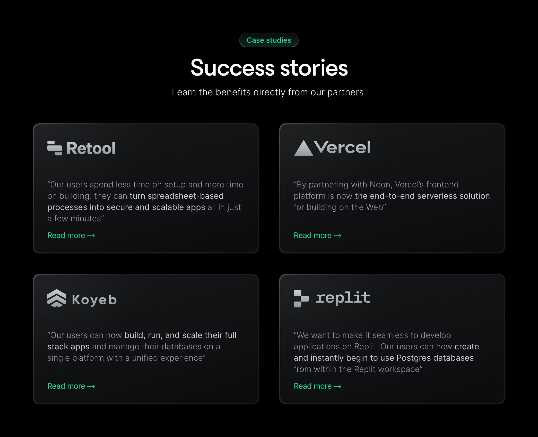 Neon TestimonialUI component example