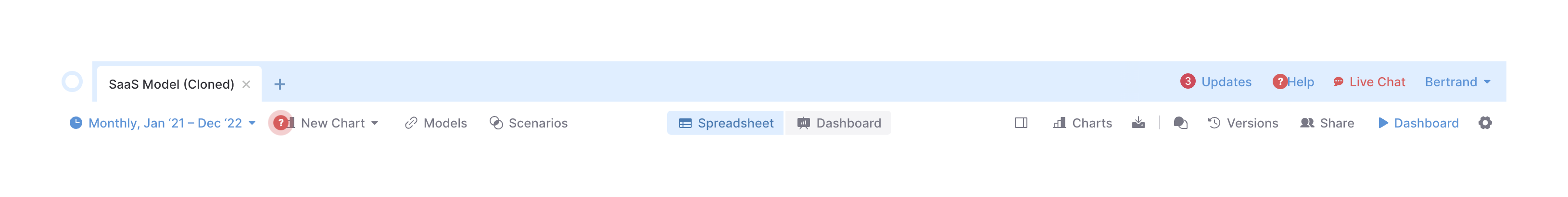 Causal Horizontal navigationUI component example