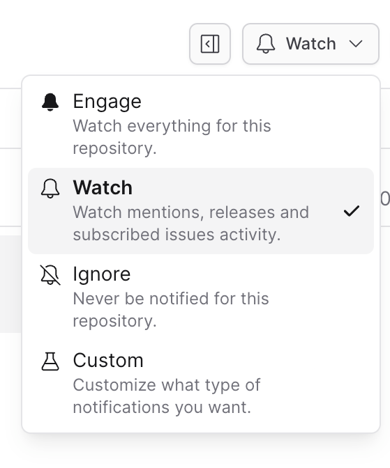 Volta Dropdown menuUI component example