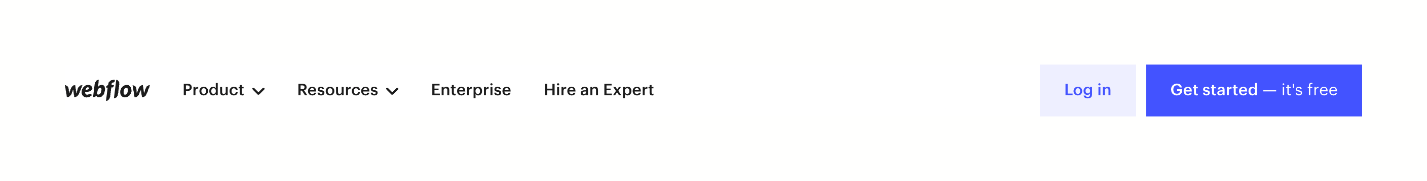 Webflow Horizontal navigationUI component example