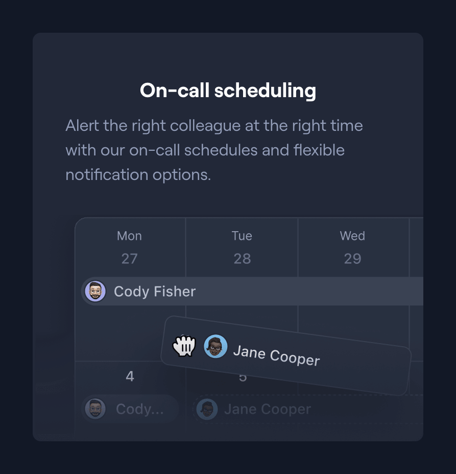 Better Stack IllustrationUI component example