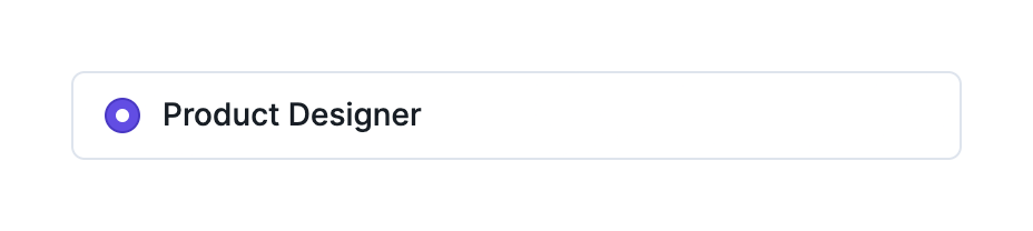 Specify Checkbox & radioUI component example
