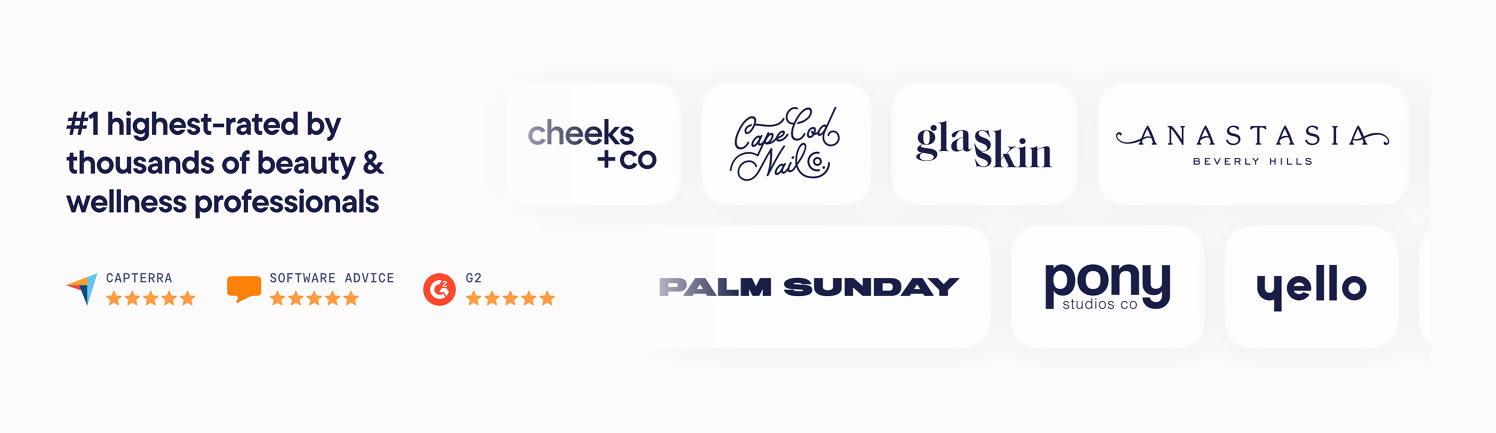 Mangomint Social proofUI component example