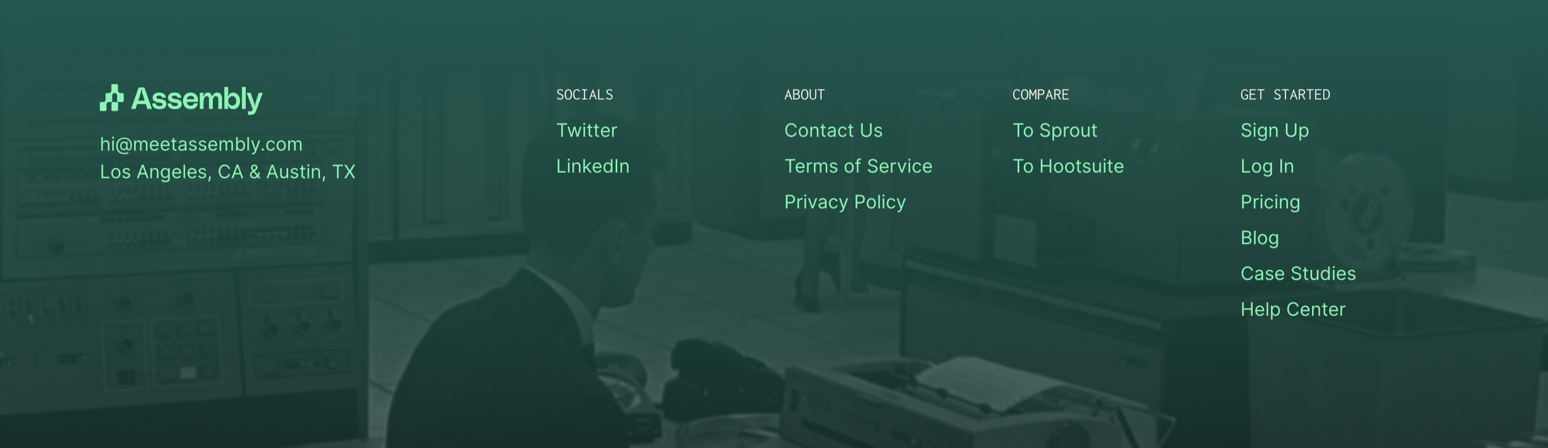 Assembly FooterUI component example