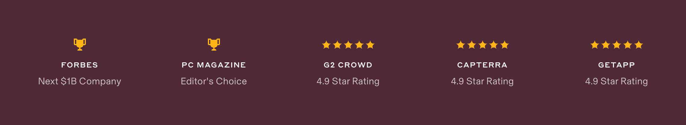 Rippling Social proofUI component example