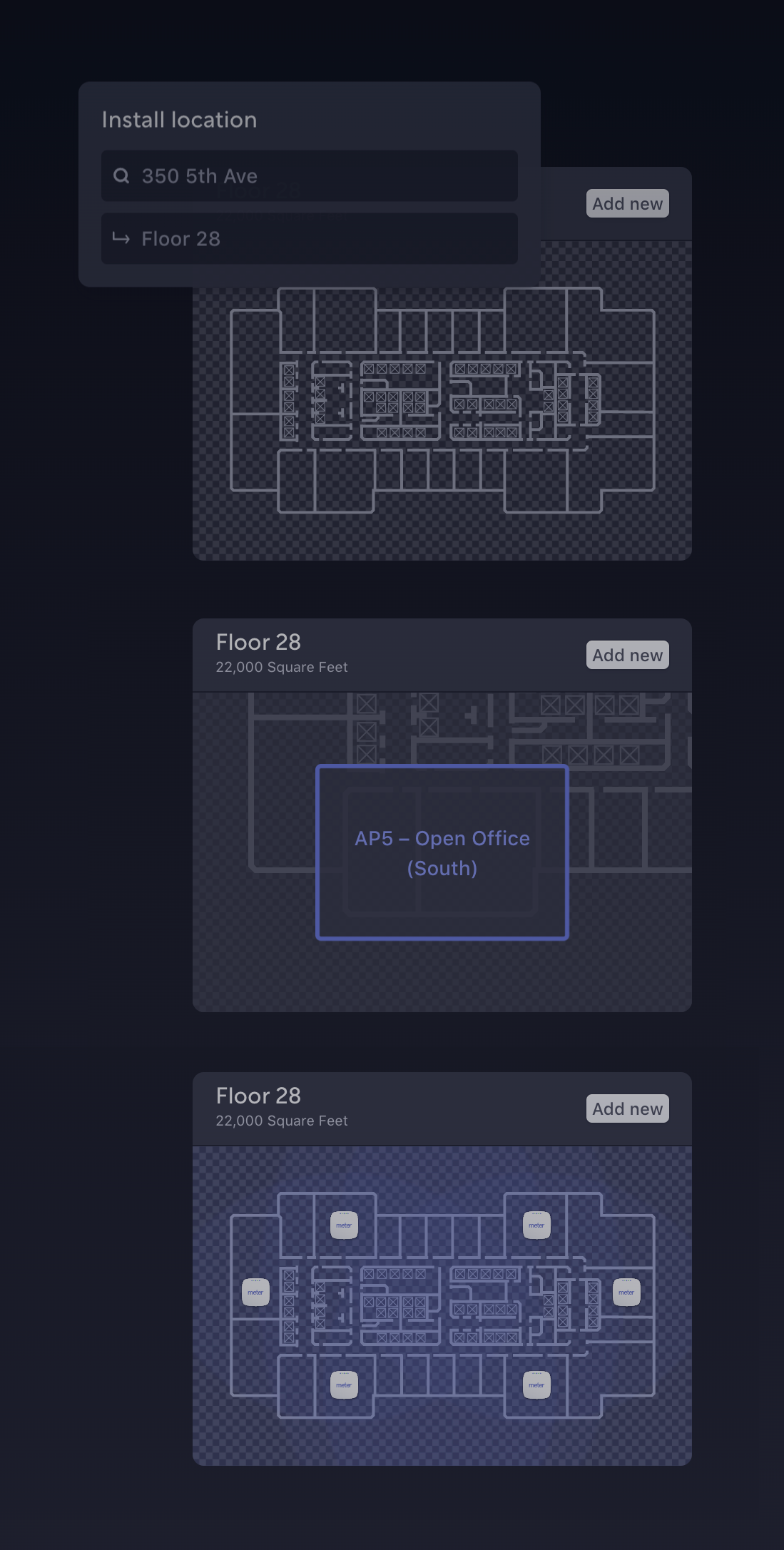 Meter IllustrationUI component example