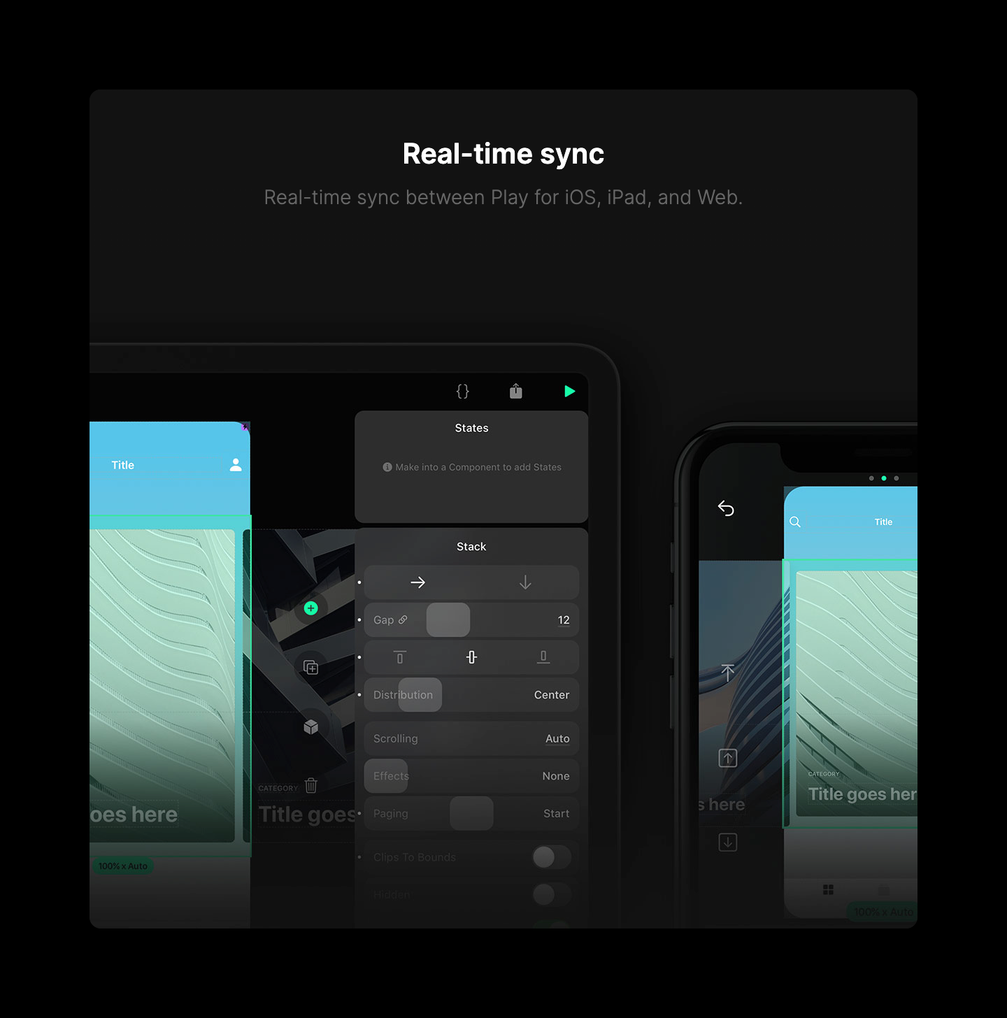 Play IllustrationUI component example