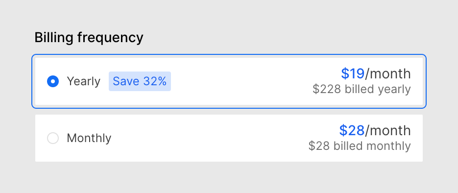 Webflow Checkbox & radioUI component example