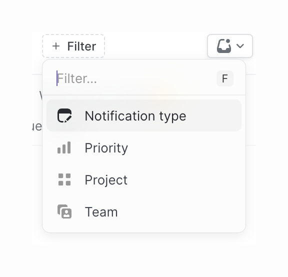 Linear Sorting & filteringUI component example