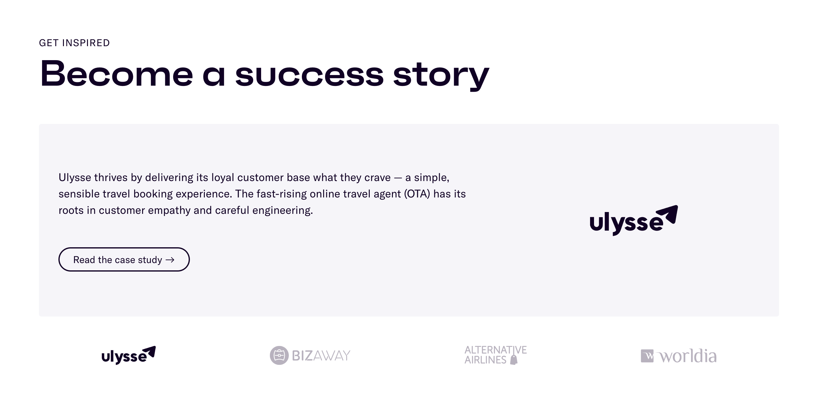 Duffel TestimonialUI component example