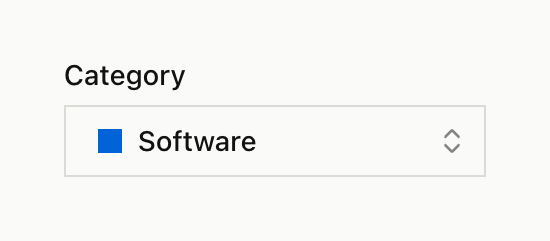 Midday Input selectUI component example