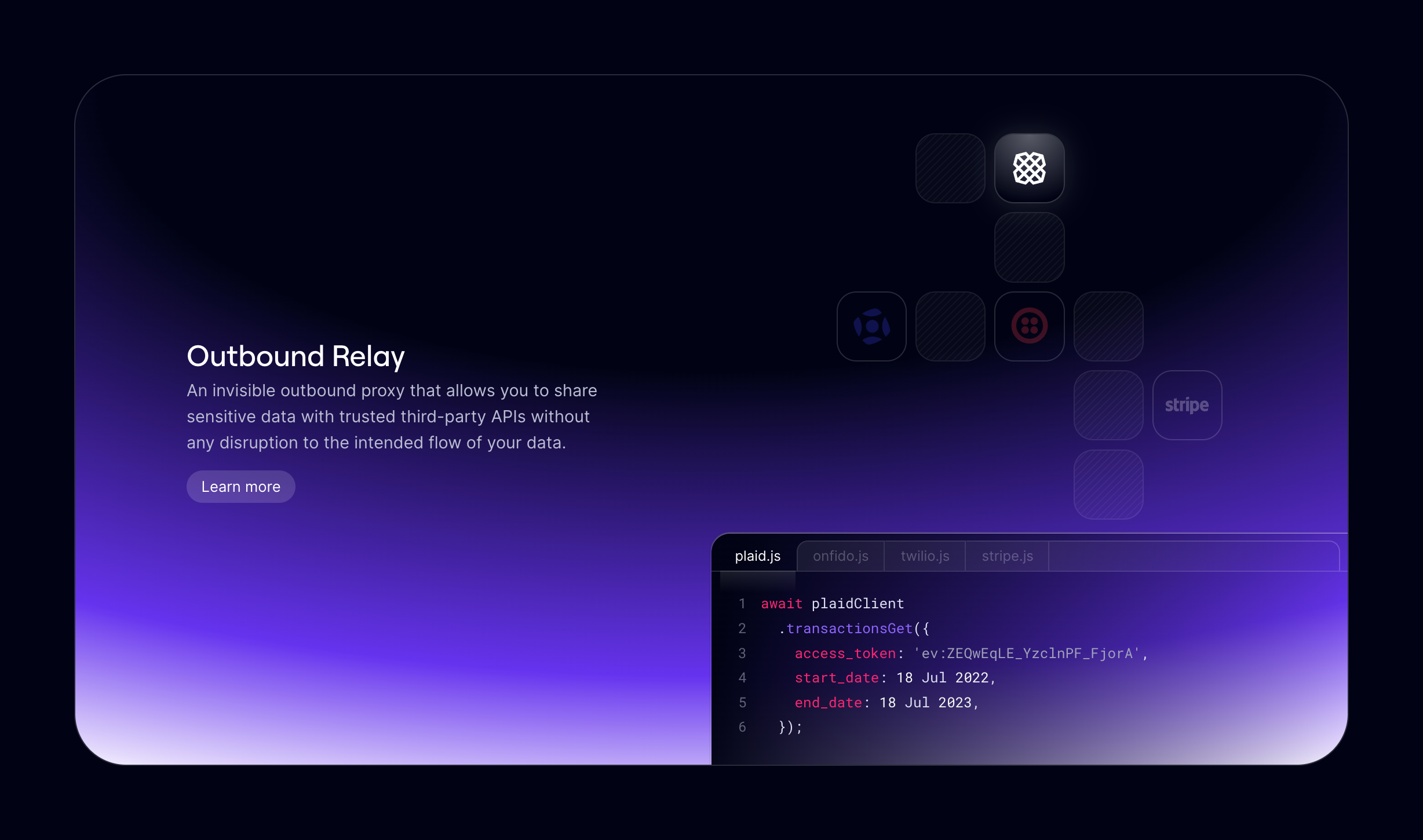 Evervault IllustrationUI component example