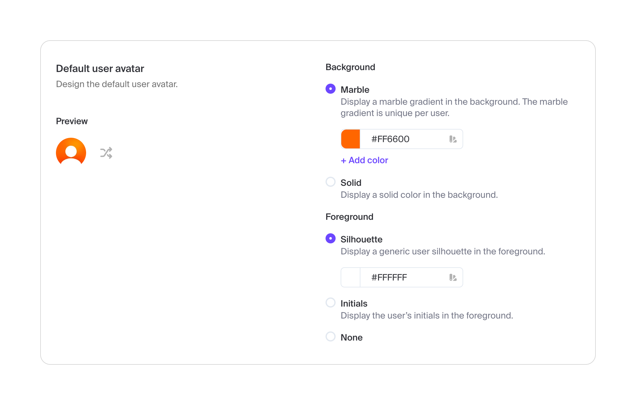 Clerk Checkbox & radioUI component example