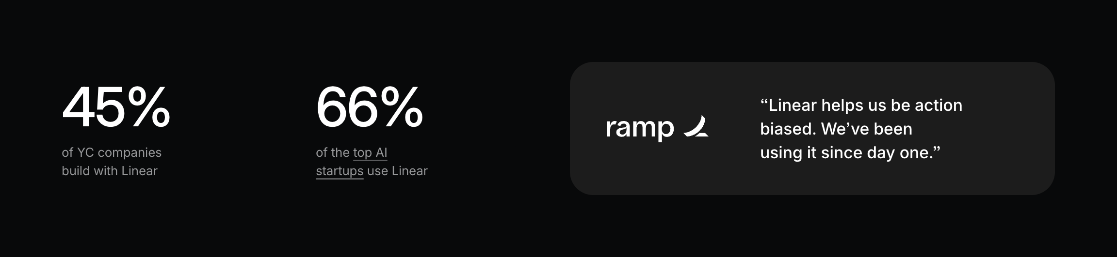 Linear Social proofUI component example