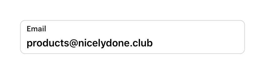 Twist Input textUI component example