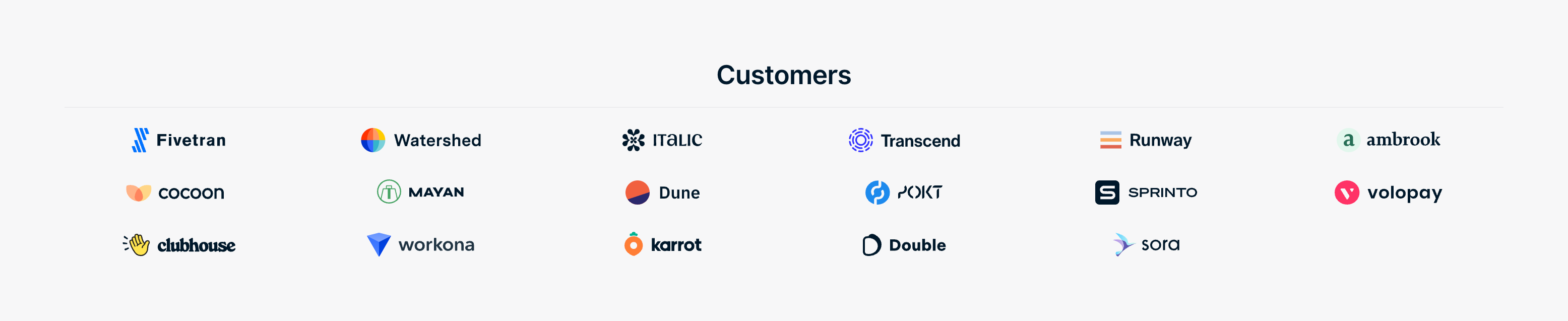 Height Social proofUI component example