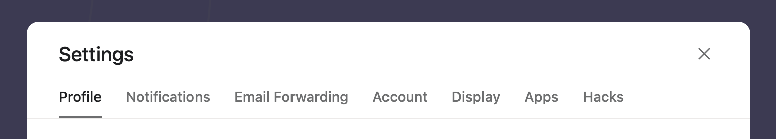 Asana TabsUI component example
