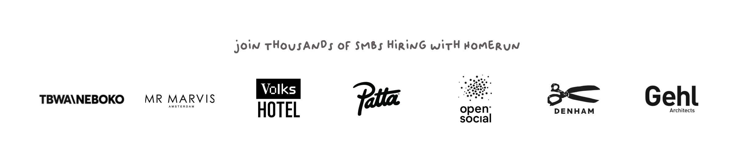 Homerun Social proofUI component example