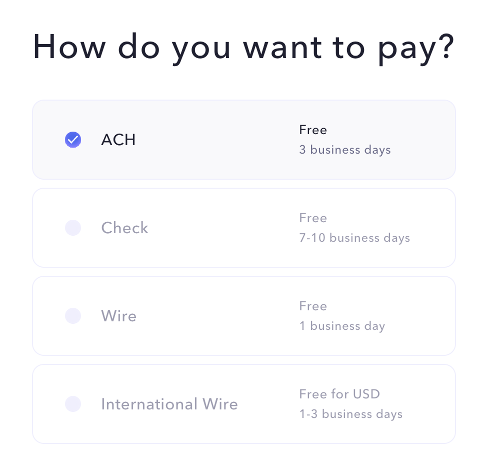 Mercury Checkbox & radioUI component example