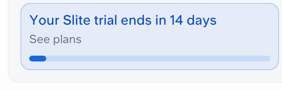 Slite Upgrade your planUI component example