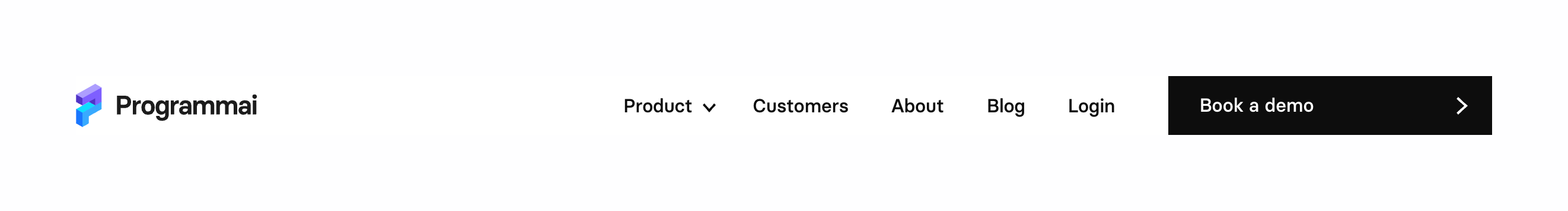 Programmai Horizontal navigationUI component example