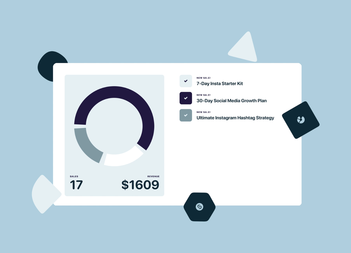 Podia IllustrationUI component example