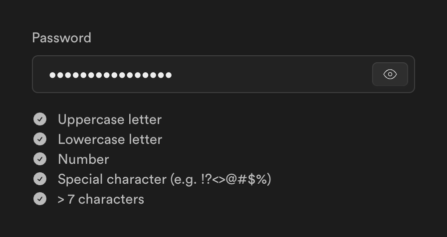Supabase Input textUI component example