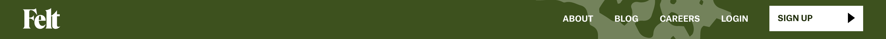 Felt Horizontal navigationUI component example