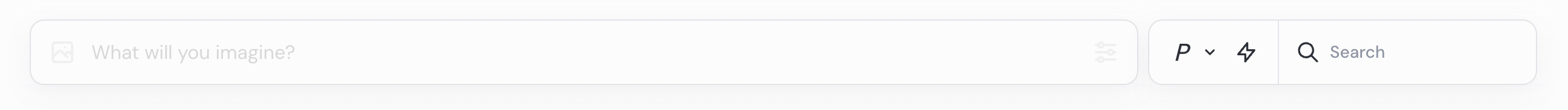 Midjourney Input textUI component example