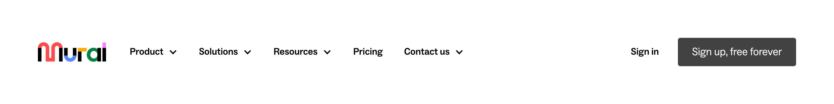 Mural HeaderUI component example